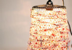 铁丝网垃圾桶创意改造漂亮的DIY灯罩