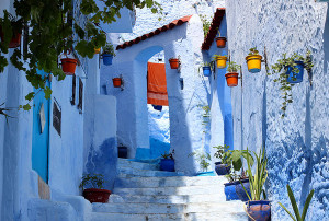 摩洛哥萧安小镇 - 一个充满诗情画意的蓝色天堂