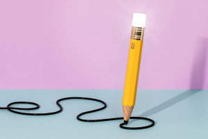 创意铅笔样式的台灯