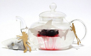 血色鲨鱼创意茶包