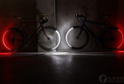 自行车轮上的LED发光圆环