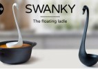 永远站立的Swanky天鹅汤勺,让你无处安放的汤勺玩出艺术感