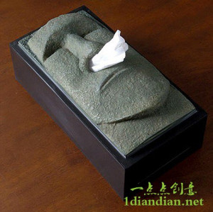 石像造型纸巾盒妇女节母亲节礼品