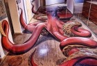 非常逼真的3D章鱼绘画