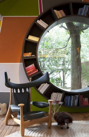 巴西圆形书架，最理想的读书场所