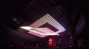 华丽至极 1089颗LED构成的动态立体图案