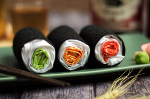 寿司纹理的塑料袋