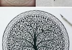 纯手工切割的图案:刀刻画艺术