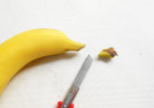 非常卡哇伊的水果拼贴画 用香蕉制作可爱的小海豚
