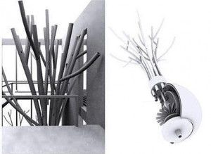 树枝空调等系列创意树枝个性家居设计作品