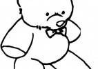简笔画大全卡通动物之13张玩具熊简笔画的画法