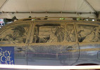 车窗灰作画，艺术无处不在！
