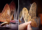 日本大叔超逼真昆虫模型 连博物馆都用来展览