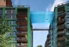 33米高悬在半空中透明玻璃游泳池 你敢游吗?