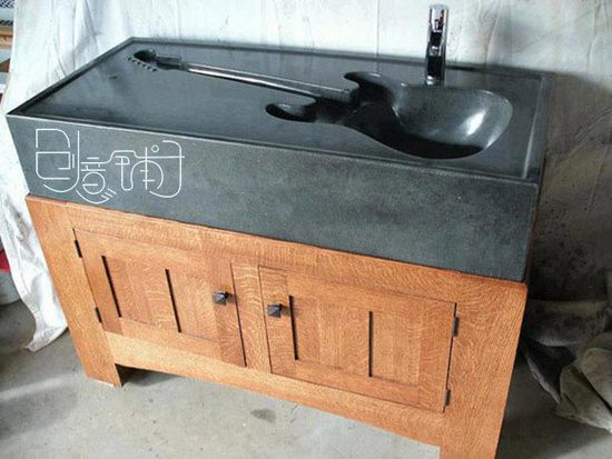 Guitar Sink,定制的吉他造型水槽