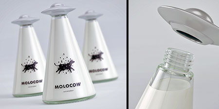 Molocow的创意牛奶包装设计