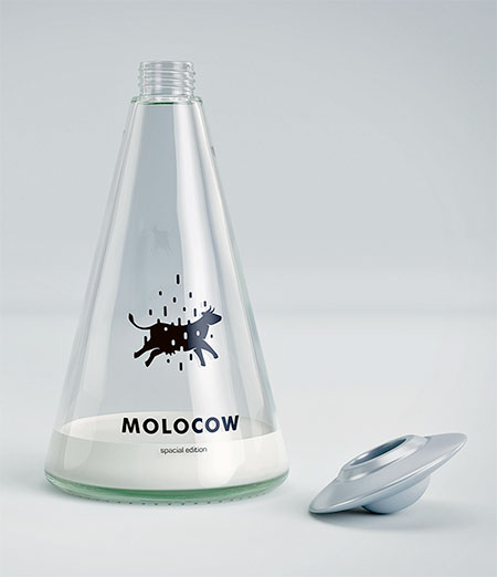 Molocow的创意牛奶包装设计