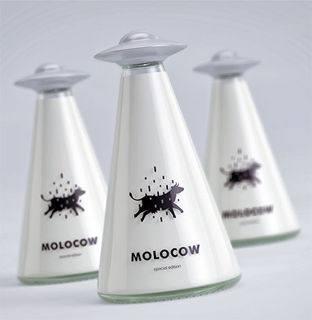 Molocow的创意牛奶包装设计