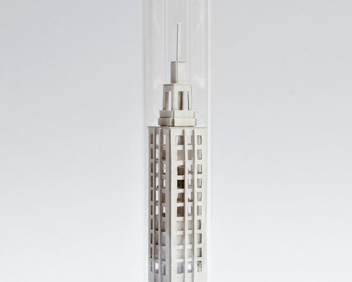 试管里的微型建筑模型
