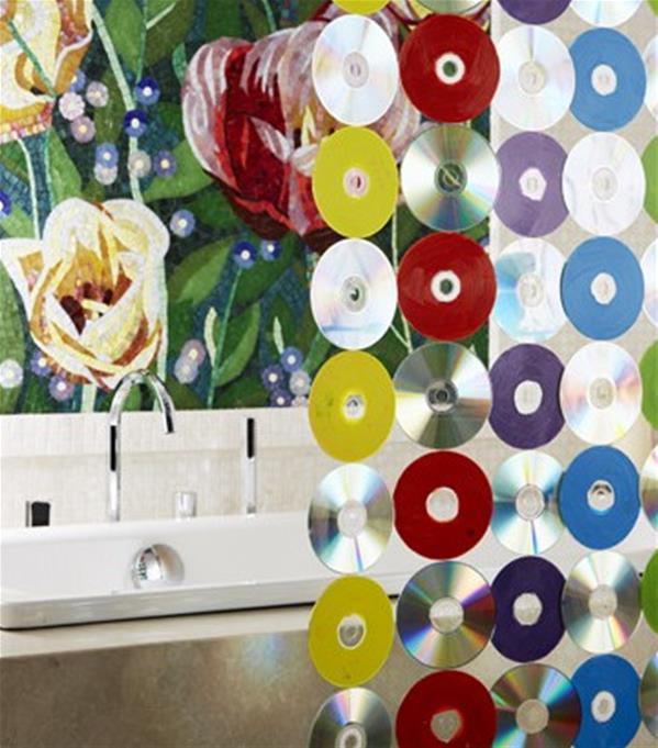 旧CD、旧光盘废物利用大全 各种实用家饰的做法