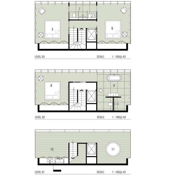 建在悬崖上的终极海景房平面图2