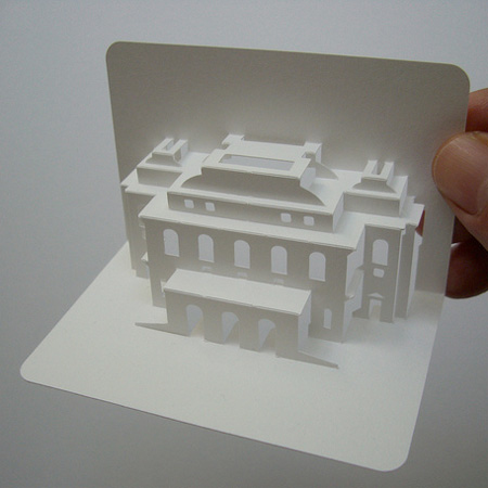 折叠创意3D名片设计