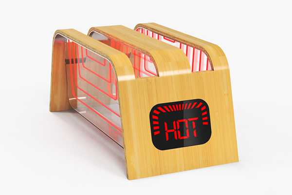 Bamboo Glass Toaster 玻璃面包机