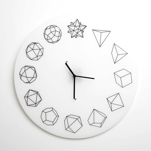 HO 几何表盘设计的时钟