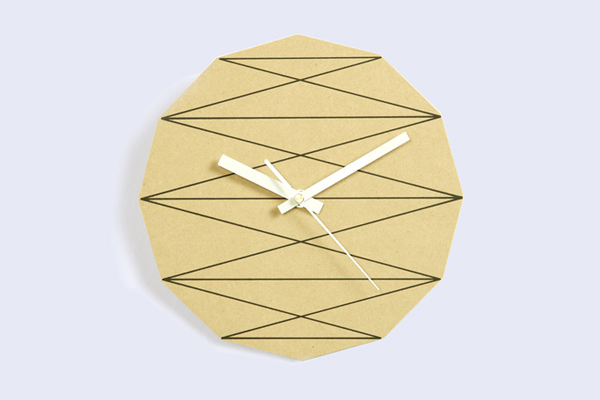 几何元素的创意时钟