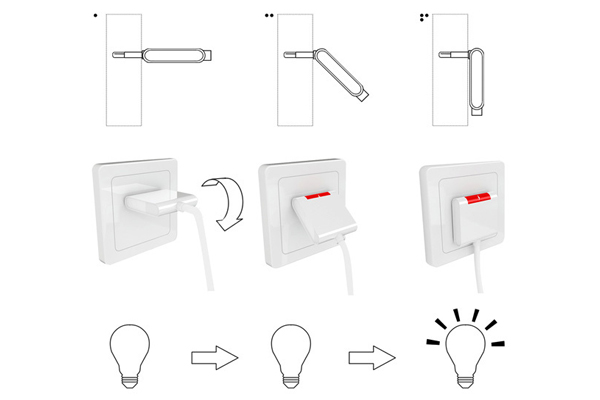 折叠的插头设计