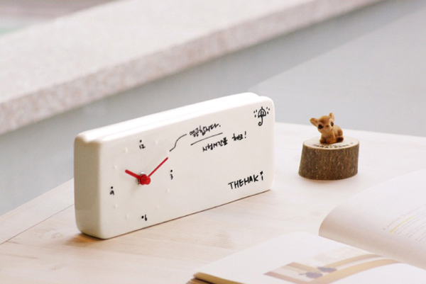 Memo Clock 备忘录陶瓷台钟