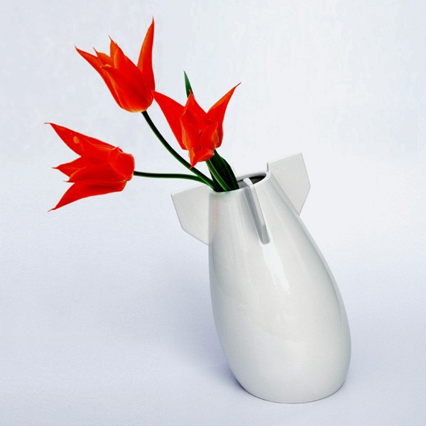 核弹头样式的花瓶