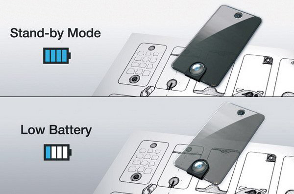 电量越低越透明的概念手机