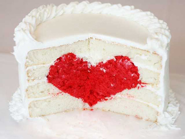 藏在蛋糕里的爱心