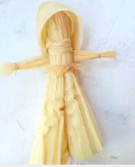 玉米皮手工制作图片教程 玉米皮娃娃的做法