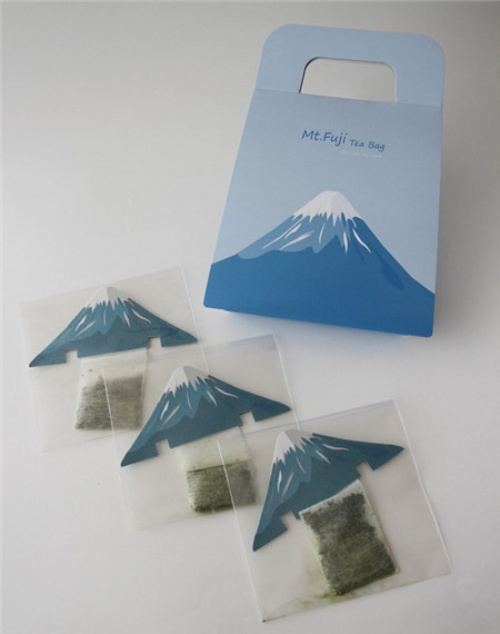 创意富士山茶包