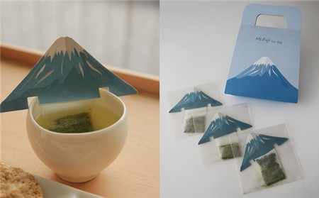 创意富士山茶包