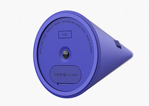 颠覆传统设计的圆锥形蓝牙鼠标，使用它从此告别鼠标手