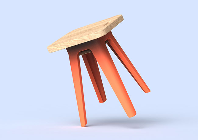 方便实用的Kollar Stool小凳子创意设计