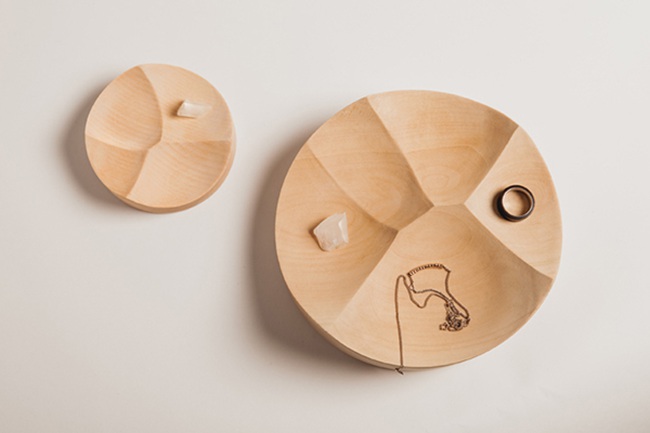 设计师Jordi Lopez Aguilo雕塑托盘Carved Bowls