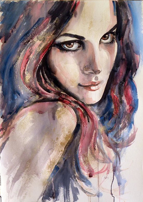 Anna Brigitta超强的色彩驾驭水彩绘画