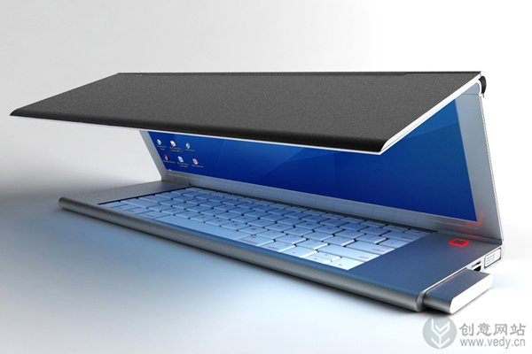 可二次折叠的便携式笔记本电脑OLED