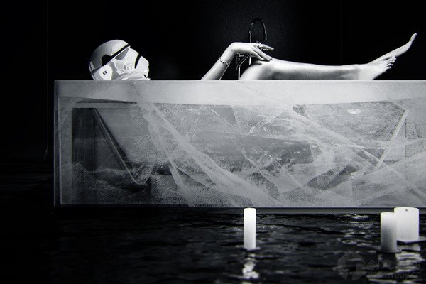 极具创意的北极冰川风格浴缸设计
