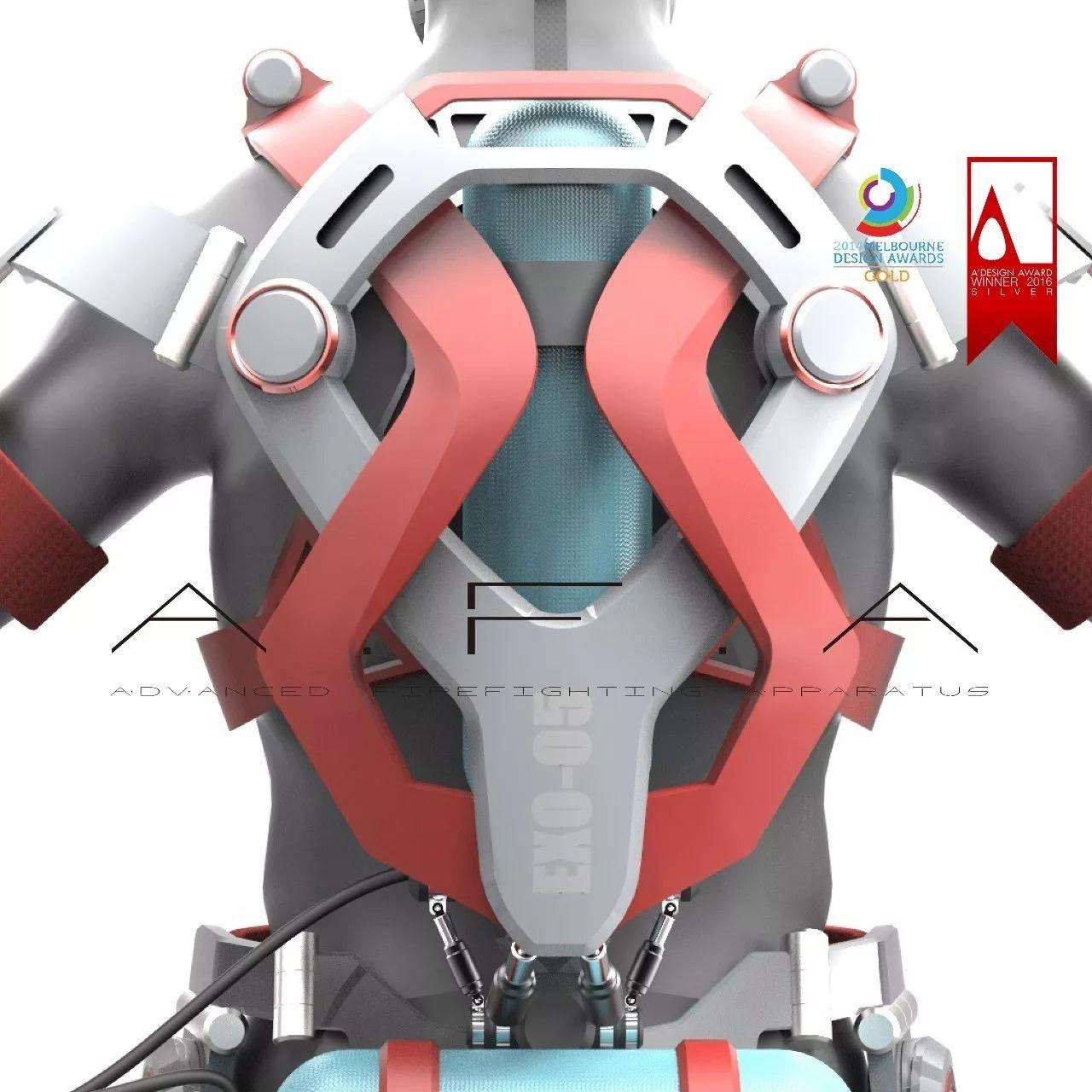 A.F.A exoskeleton suit消防工具创意设计