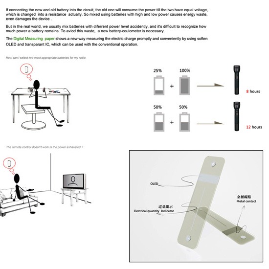 可以测出电池剩余电量的纸片