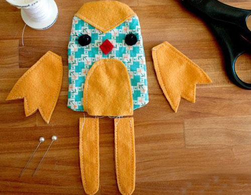 亲手制作布偶饰品：愤怒的小鸟