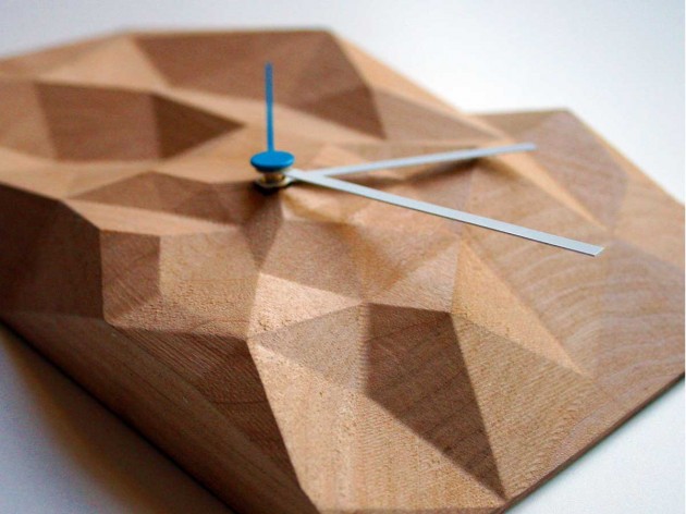 Block创意木制时钟设计