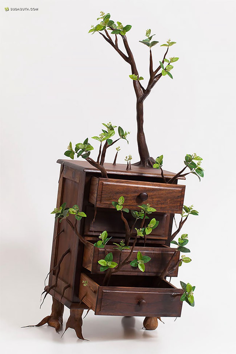 Camille Kachani 生长发芽的书柜 概念设计欣赏