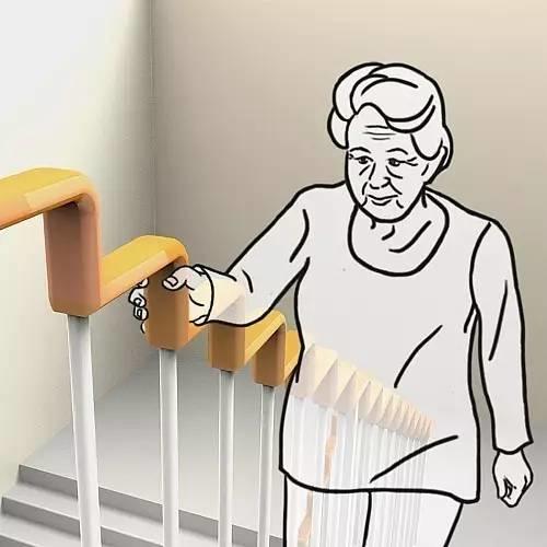 直角楼梯扶手 帮助孕妇、老人更轻松上下楼