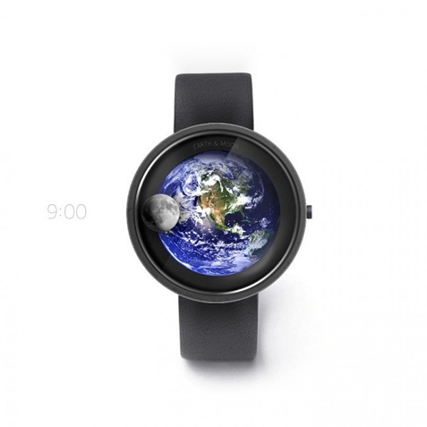 地球和月亮的浪漫手表 地球和月亮的浪漫手表